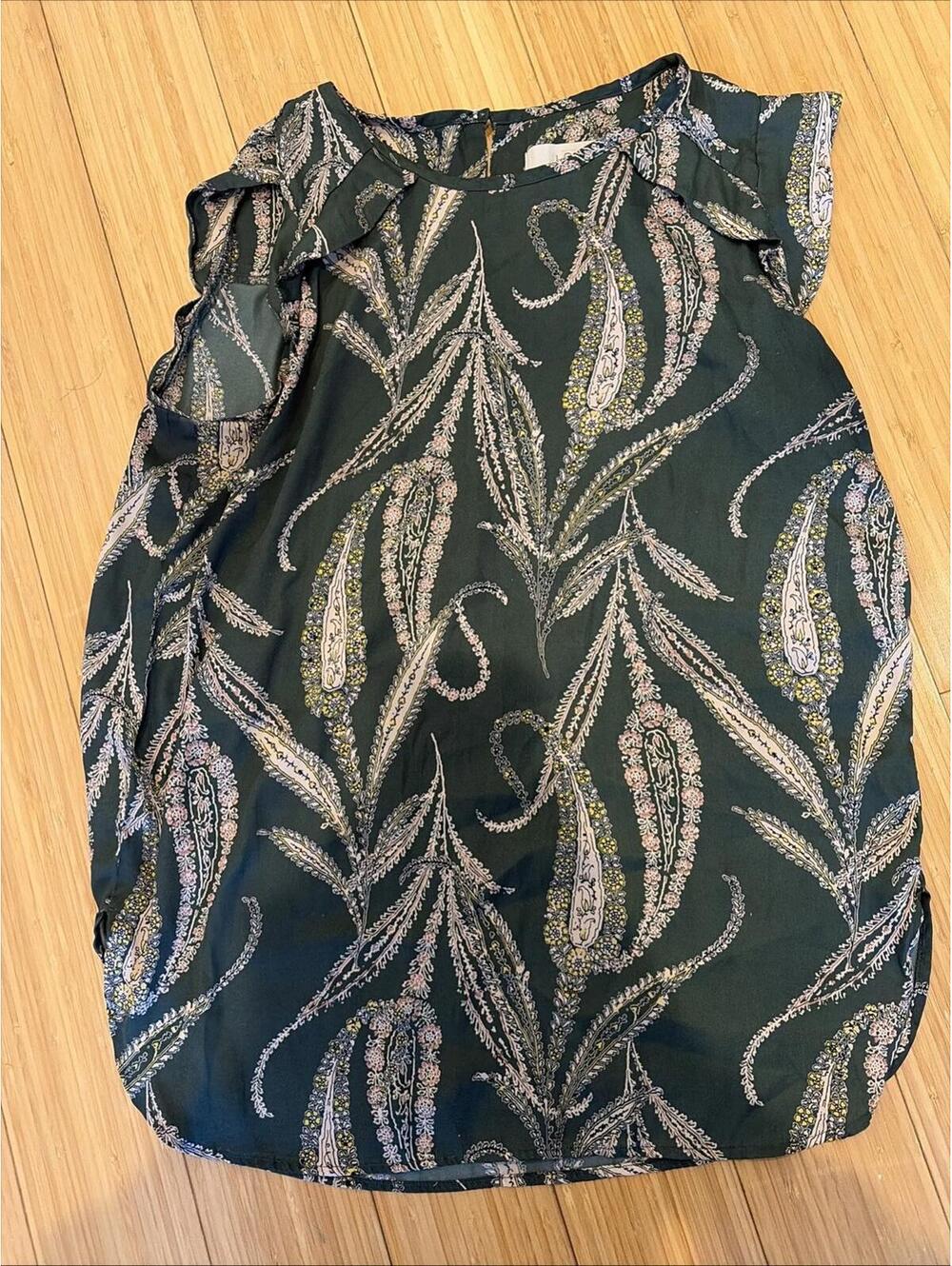 LOFT Blouse Women’s XS Green Sleeveless